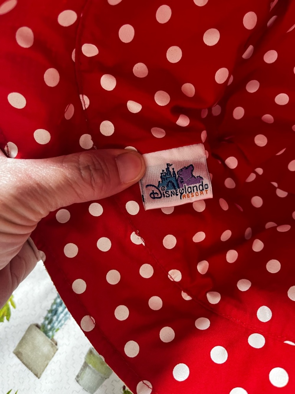 Disneyland Resort Straw Bucket Hat with Red Polka Dot Bow Minnie Mouse - Picture 7 of 11